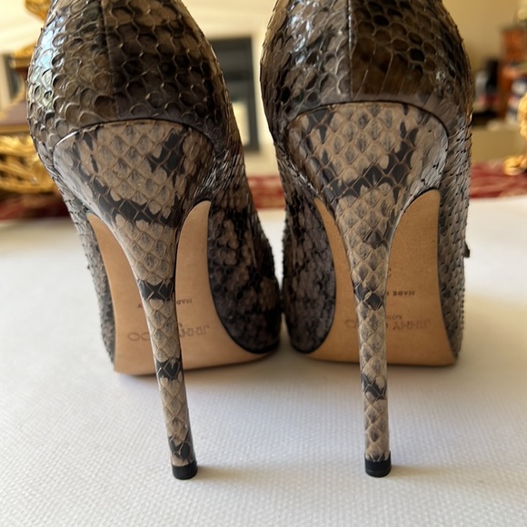 Jimmy Choo London snakeskin stiletto high heels  37 Italy - Picture 8 of 16